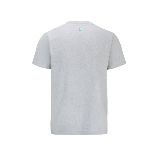 Mercedes FW Large Logo Tee Man Grey