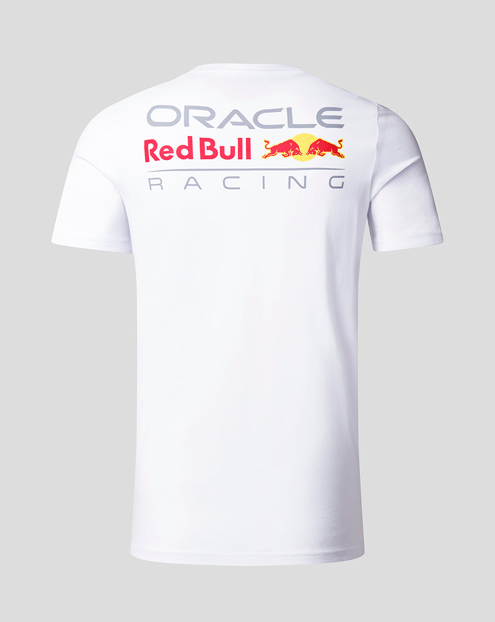 Red Bull Racing Core Tee Full Colour Logo Bright White Unisex