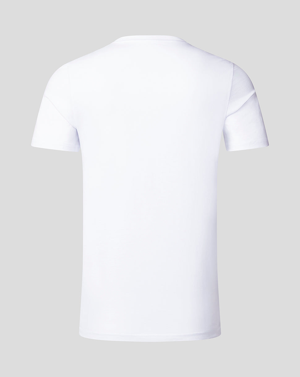 Red Bull Racing Core Tee Full Colour Logo Bright White Unisex