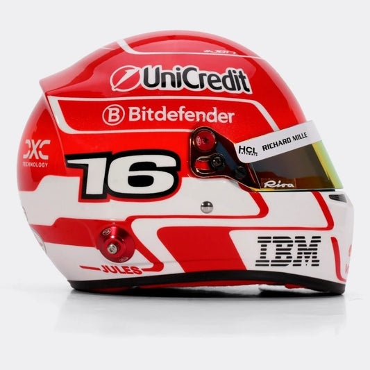 SCUDERIA FERRARI CHARLES LECLERC 2025 MINI-HELMET 1:2 Scale