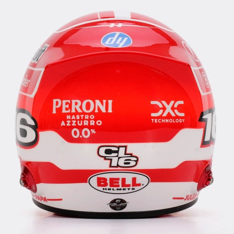 SCUDERIA FERRARI CHARLES LECLERC 2025 MINI-HELMET 1:2 Scale