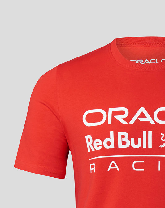 Red Bull Racing Core Tee Front Logo Flame Scarlet Unisex