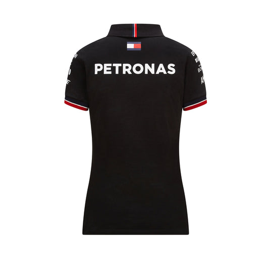 Mercedes Team Poloshirt Black Lady