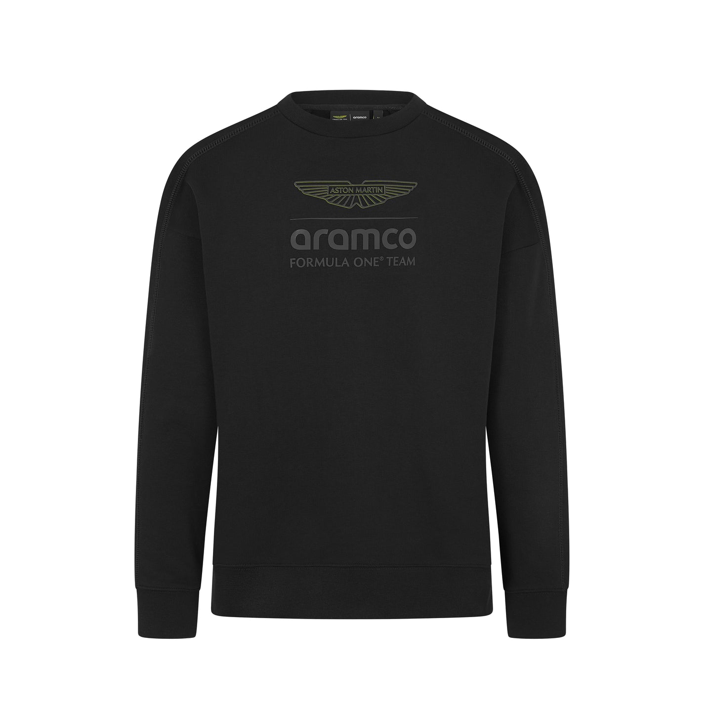 ASTON MARTIN F1 FW LOGO STEALTH CREW SWEAT