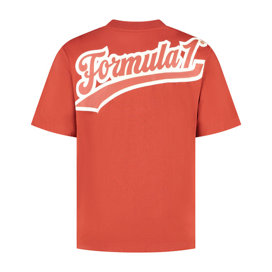 F1 FW HERITAGE LOGO TEE RED