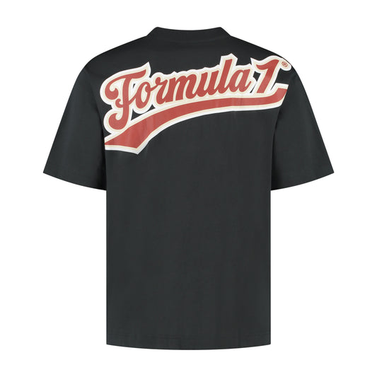 F1 FW HERITAGE LOGO TEE BLACK