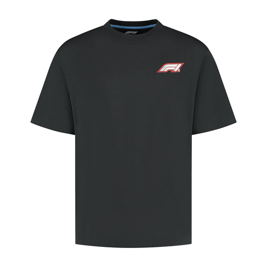 F1 FW HERITAGE LOGO TEE BLACK