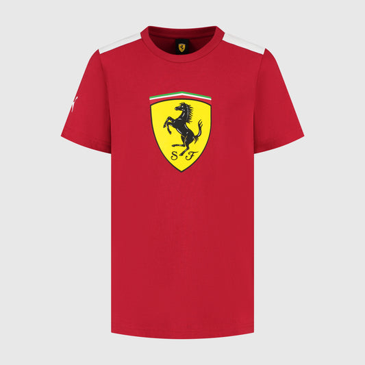 SCUDERIAR FERRARI LARGE SHIELD TEE DARK CHERRY Kid