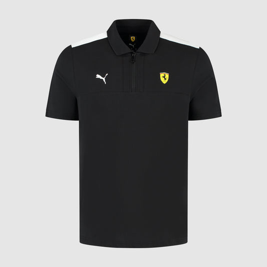SCUDERIA FERRARI FW MENS POLO BLACK