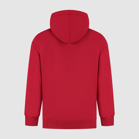 SCUDERIA FERRARI FW LARGE SHIELD HOODY DARK CHERRY