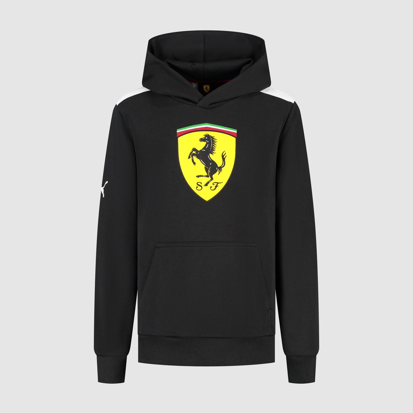 SCUDERIA FERRARI FW LARGE SHIELD HOODY BLACK Kid