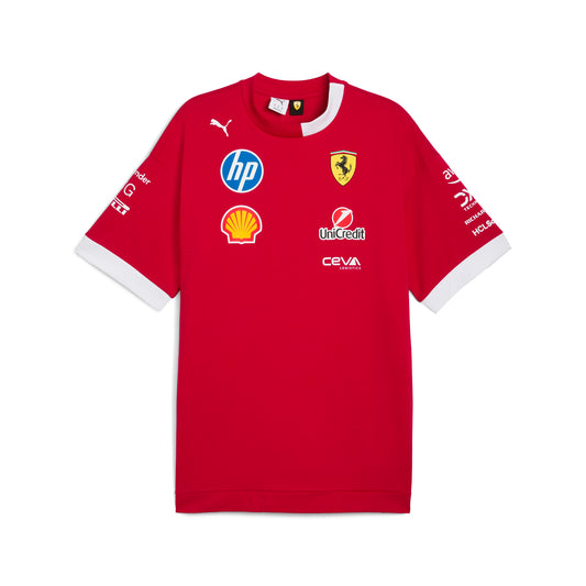 SCUDERIA FERRARI DRIVERS OVERSIZED TEE DARK CHERRY