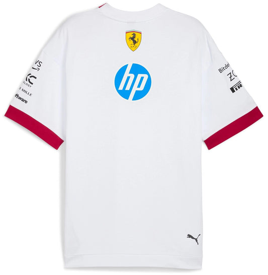 SCUDERIA FERRARI DRIVERS OVERSIZED TEE WHITE