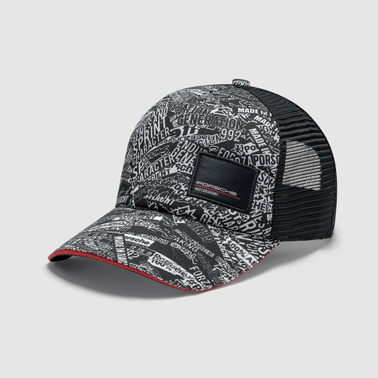 PORSCHE FW Quoted AOP Trucker Cap