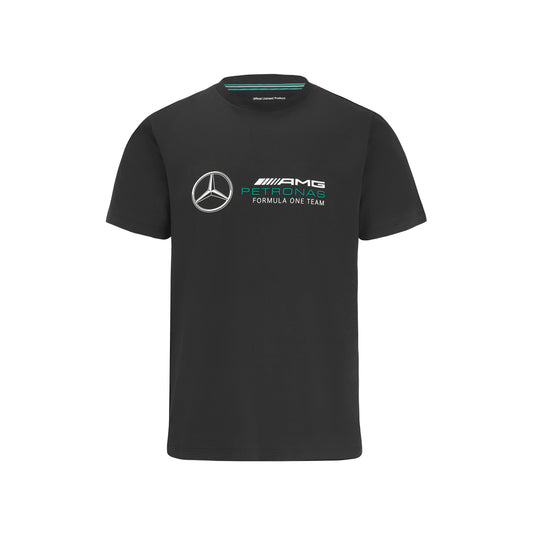 Mercedes FW Large Logo Tee Man Black