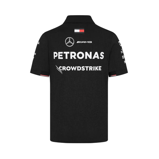 Mercedes Team Poloshirt Black Lady
