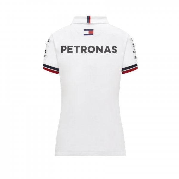 Mercedes Team Poloshirt White Lady