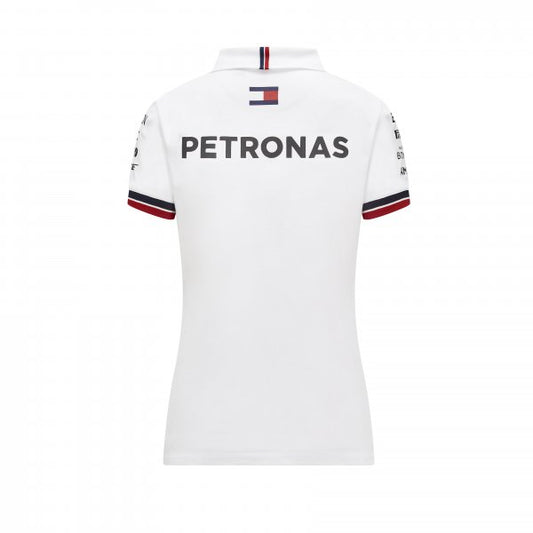 Mercedes Team Poloshirt White Lady