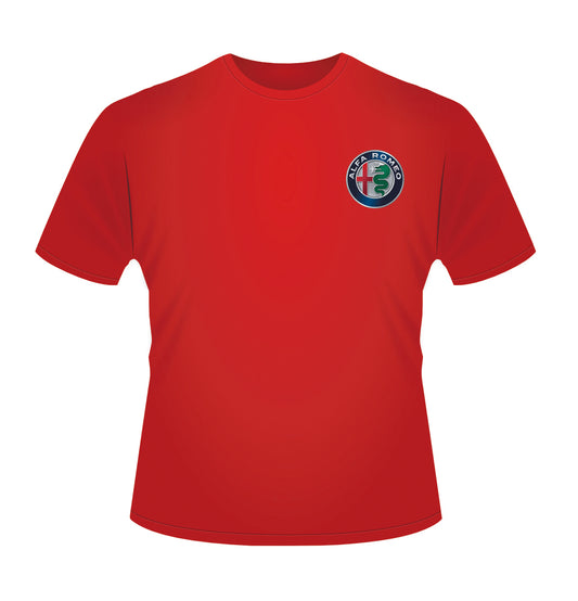 Alfa Romeo Front Logo Tee Red Man