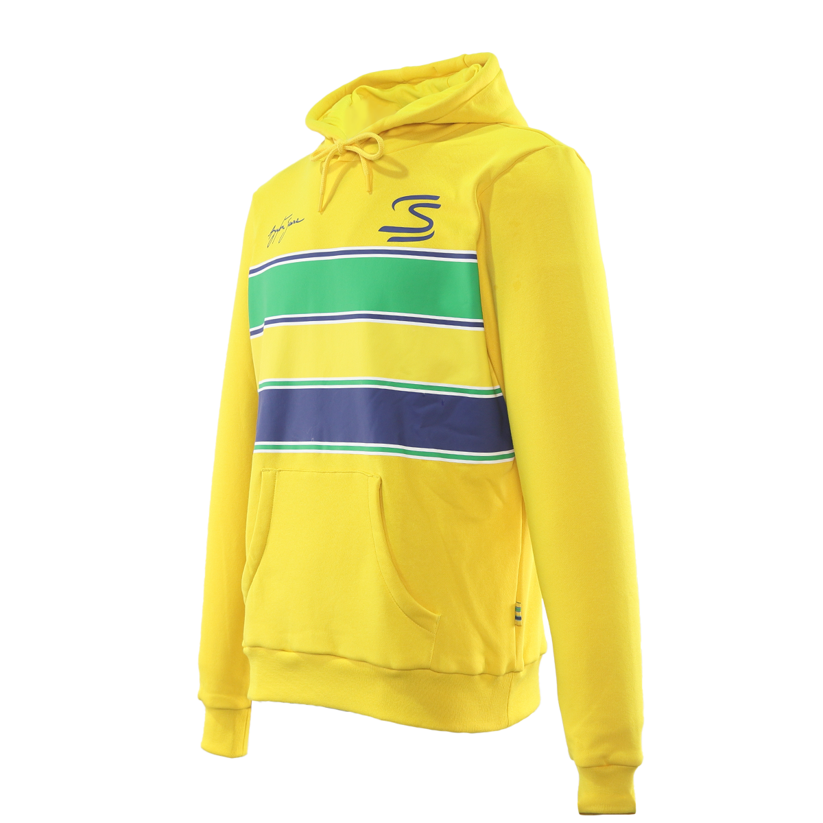 SENNA STRIPE PULLOVER HOODIE MENS YELLOW