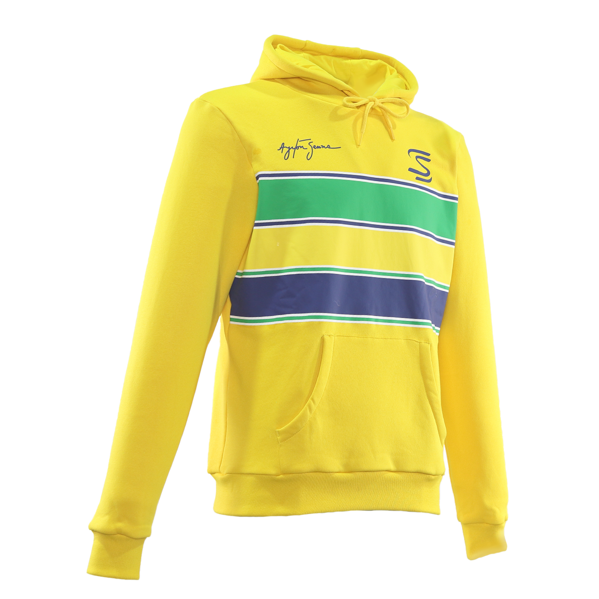 SENNA STRIPE PULLOVER HOODIE MENS YELLOW