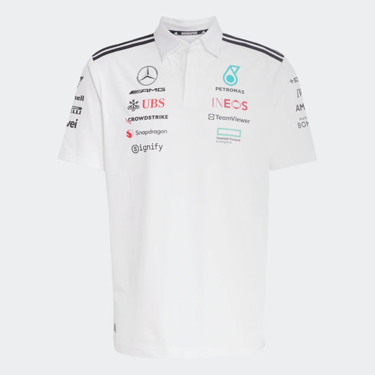 MERCEDES F1 TEAM REPLICA POLO WHITE MEN