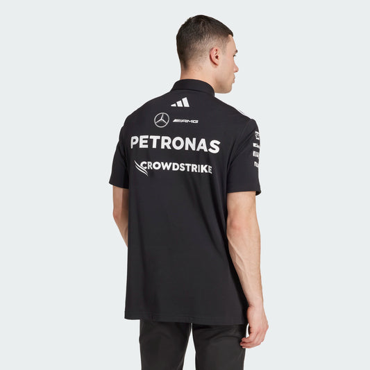 MERCEDES F1 TEAM REPLICA POLO BLACK MEN