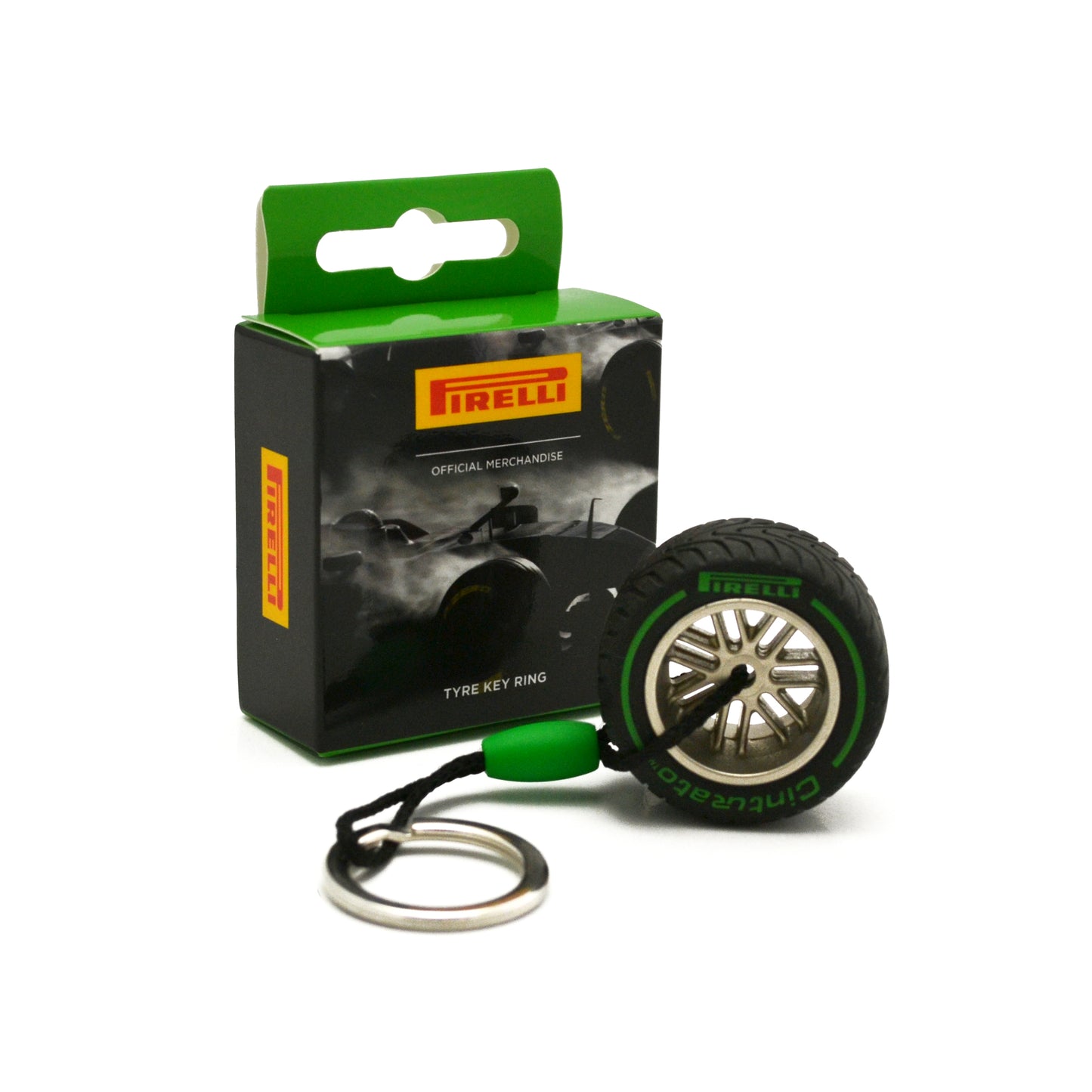 Pirelli Tyre Key Ring Green 18'