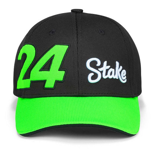 Stake F1 Team Kick Sauber Official Zhou Cruved Brim Driver Cap