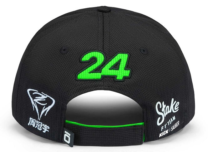 Stake F1 Team Kick Sauber Official Zhou Cruved Brim Driver Cap