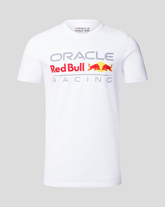 Red Bull Racing Core Tee Full Colour Logo Bright White Unisex