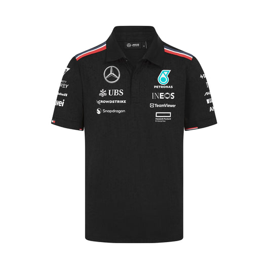 Mercedes Team Poloshirt Black Lady