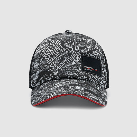 PORSCHE FW Quoted AOP Trucker Cap
