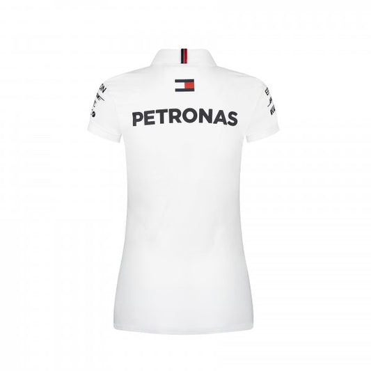 Mercedes Team Poloshirt White Lady