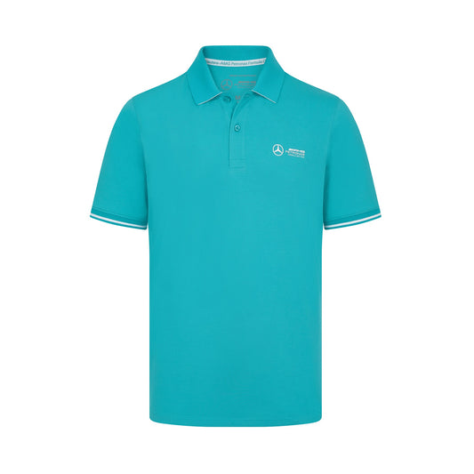 Mercedes FW Mens  Polo Teal