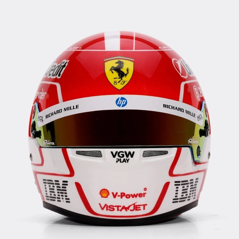 SCUDERIA FERRARI CHARLES LECLERC 2025 MINI-HELMET 1:2 Scale