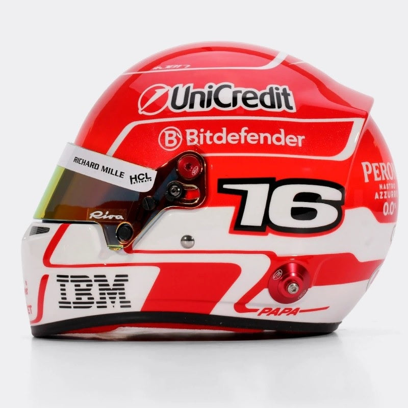 SCUDERIA FERRARI CHARLES LECLERC 2025 MINI-HELMET 1:2 Scale