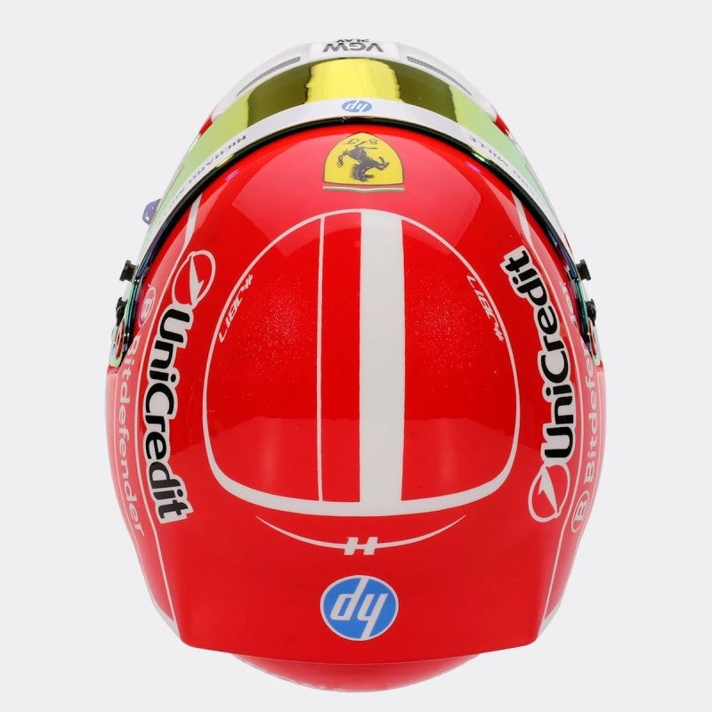 SCUDERIA FERRARI CHARLES LECLERC 2025 MINI-HELMET 1:2 Scale