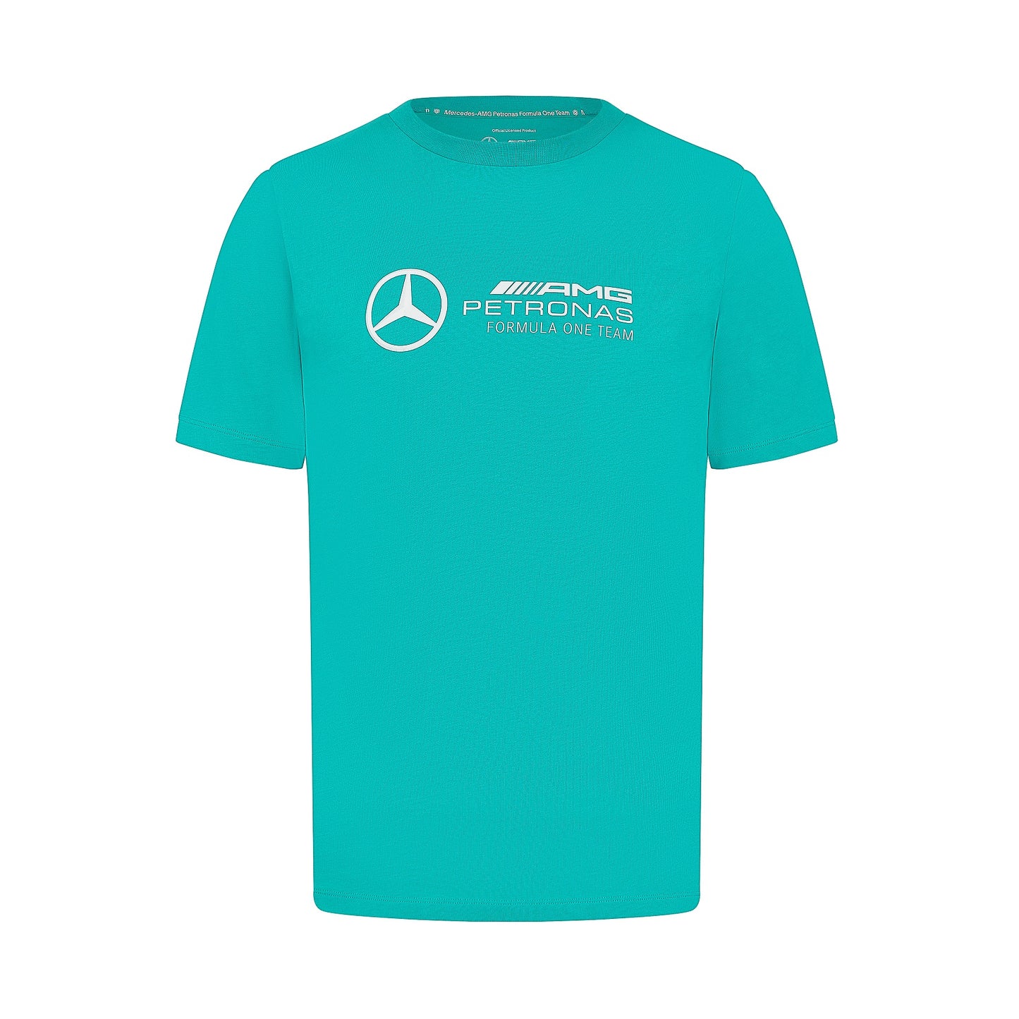 Mercedes FW Mens Large Logo Tee Ultra Teal