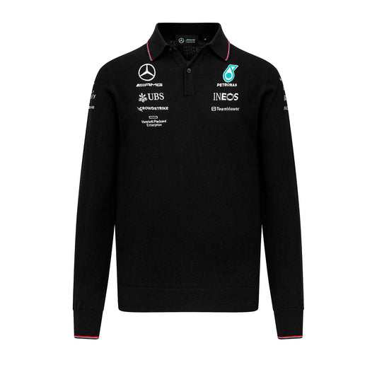 Mercedes Team Knitted L/S Polo