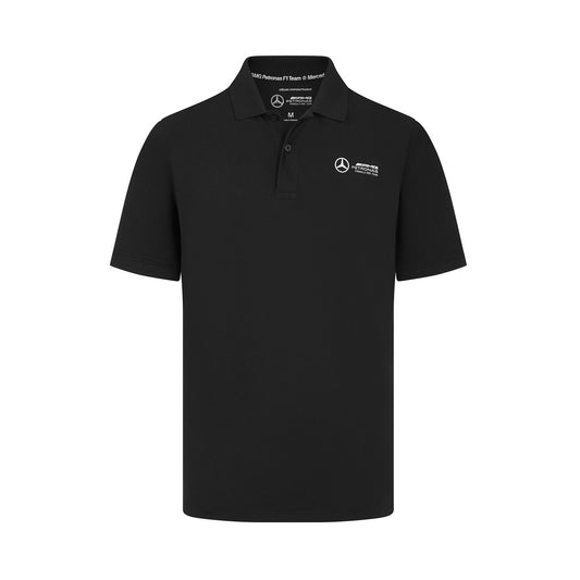 Mercedes FW Mens  Polo Black