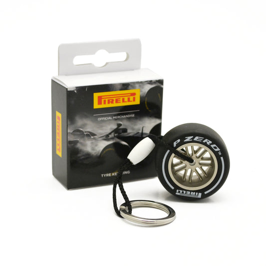 Pirelli Tyre Key Ring White 18'