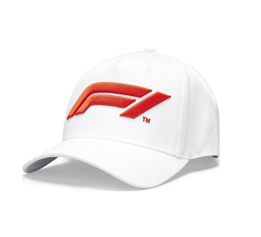 F1 FW Large Logo Baseball Cap White