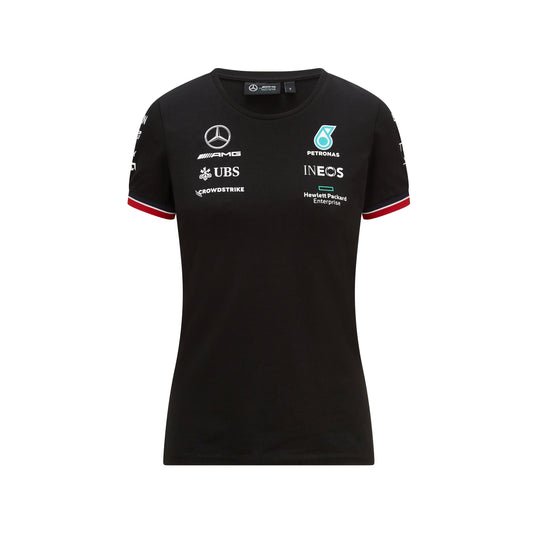 Mercedes Team Tee Black Lady