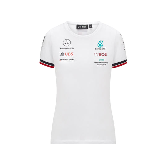 Mercedes Team Tee White Lady