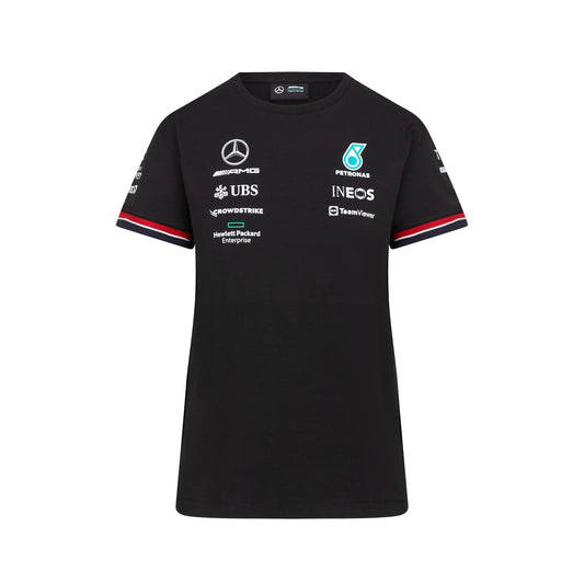 Mercedes Team Tee Black Lady