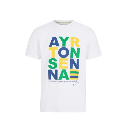 Ayrton Senna Stripe Graphic Tee