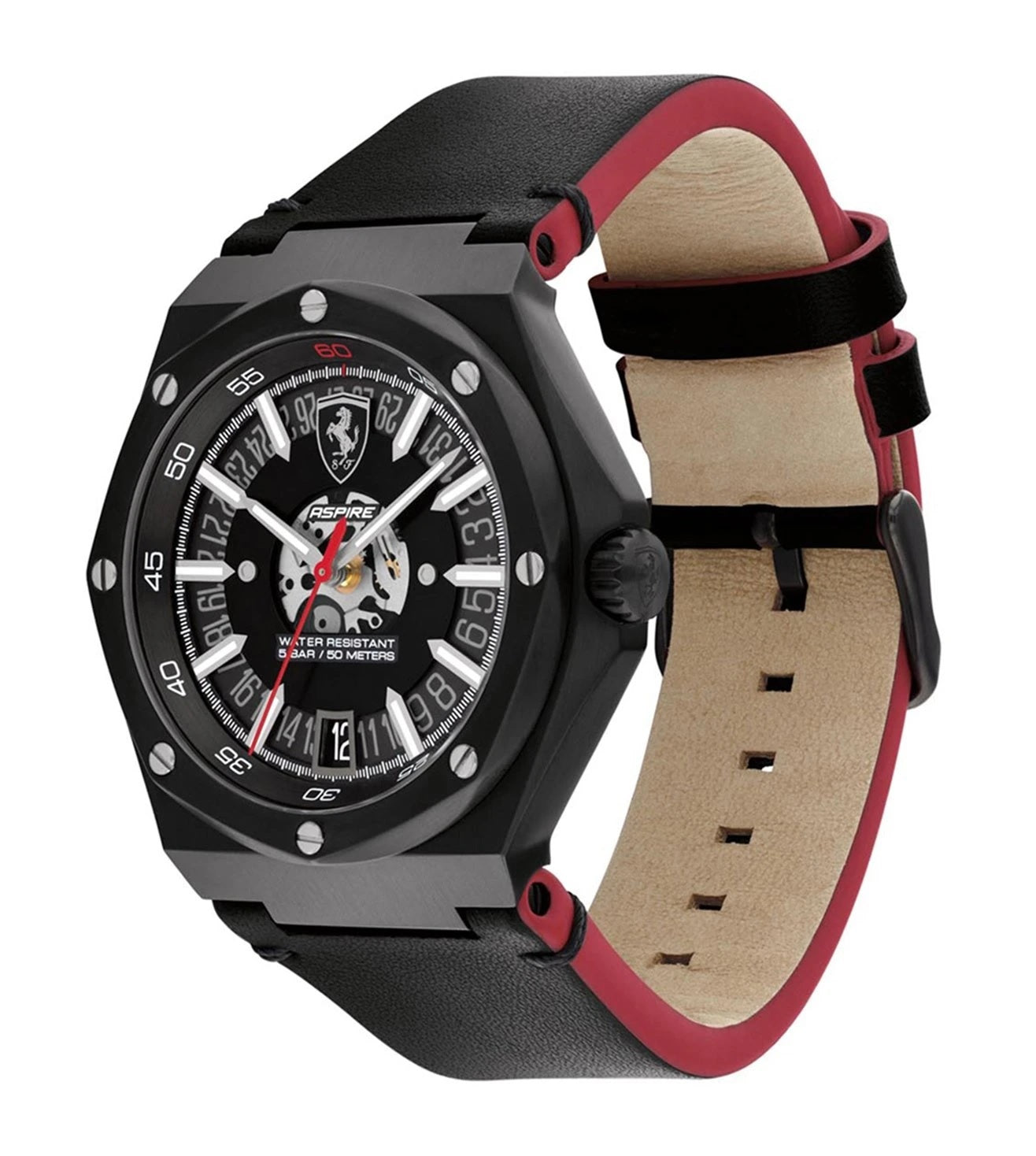 Scuderia Ferrari Aspire Watch 45mm Quartz 5ATM Silicone tracksidelab