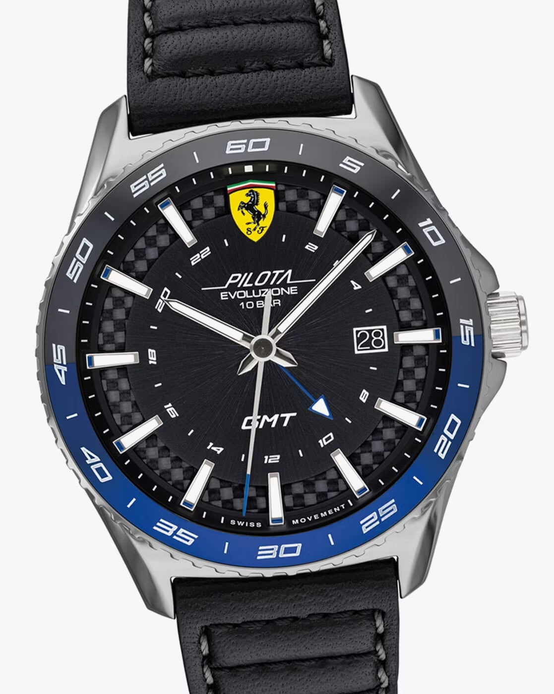 Scuderia Ferrari Pilota Evo Analogue Watch / 45mm / Quartz / 10ATM / Leather