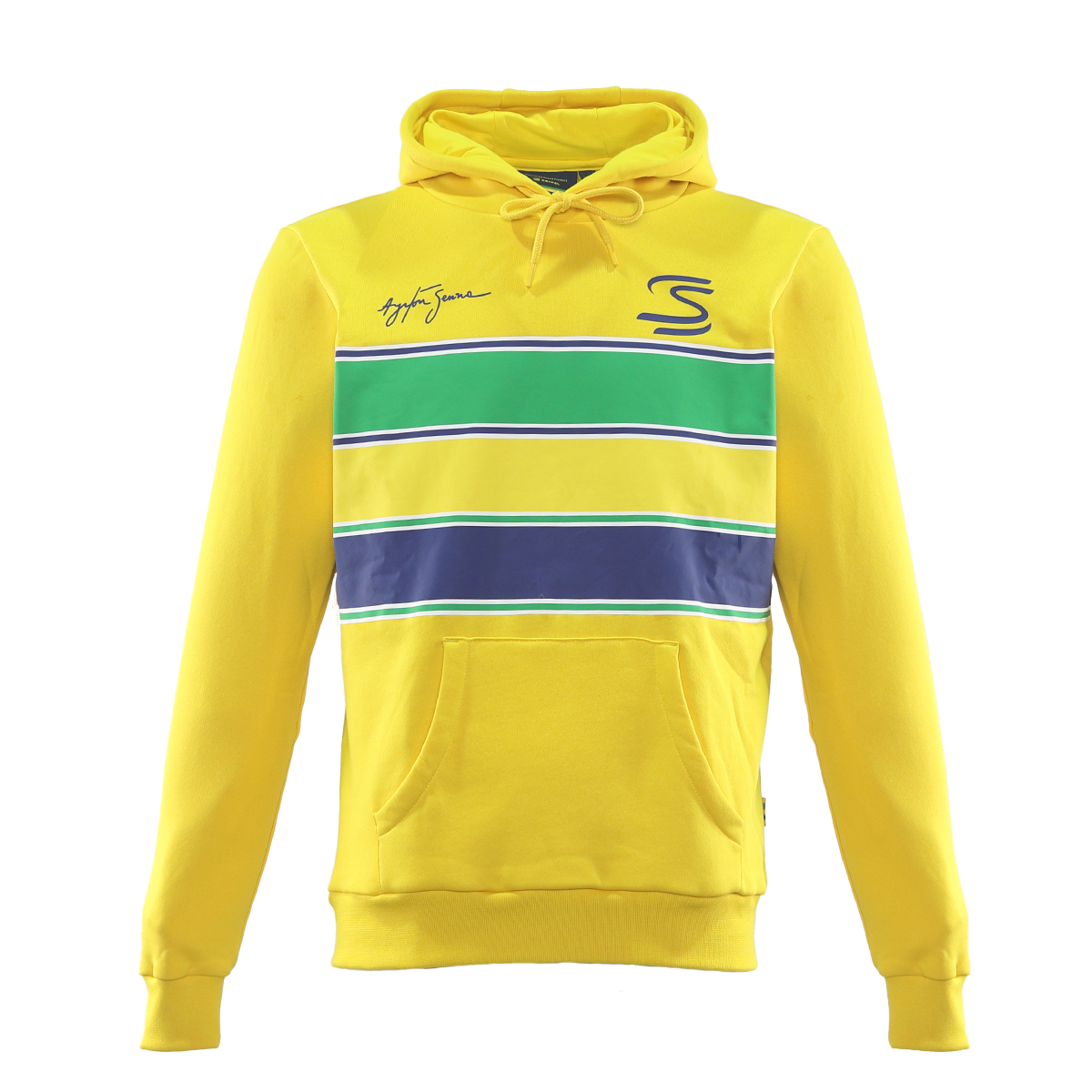 SENNA STRIPE PULLOVER HOODIE MENS YELLOW
